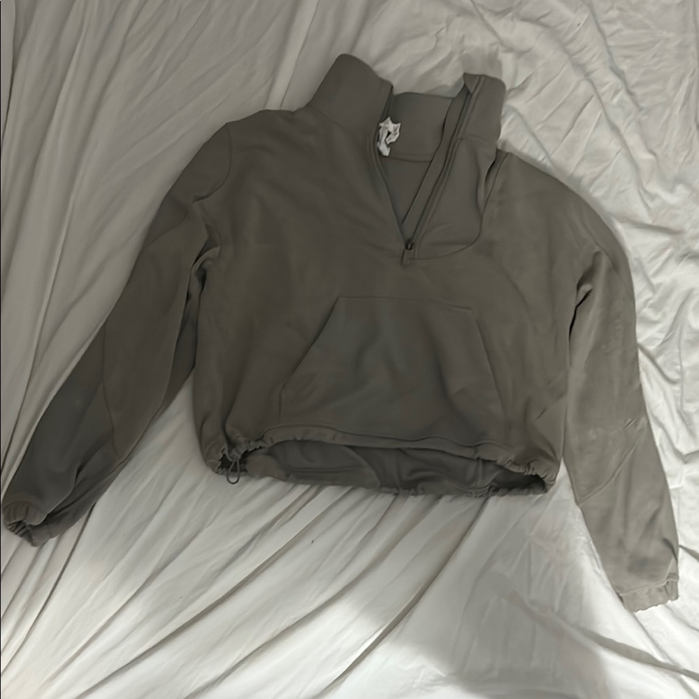 Gray Lululemon Quarter-Zip Pullover - image 1